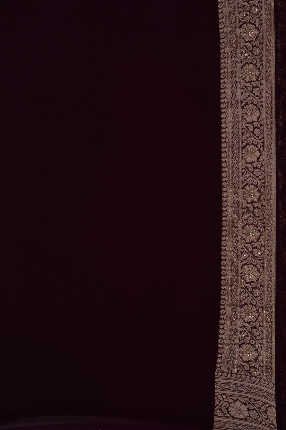 Image of Banarasi Chiffon Embroidery Saree