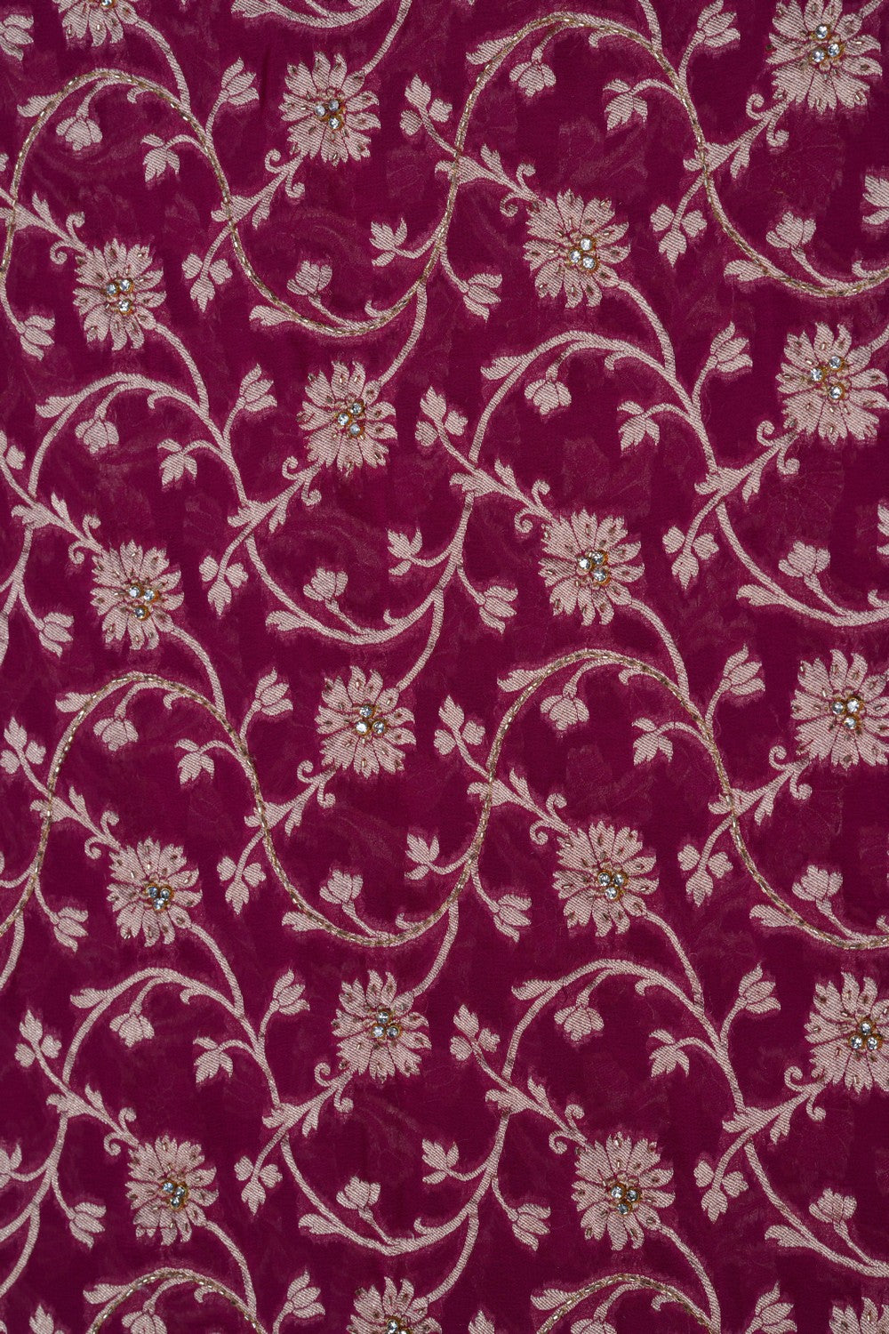 Image of Banarasi Chiffon Embroidery Saree