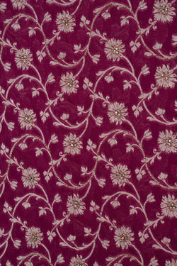 Image of Banarasi Chiffon Embroidery Saree