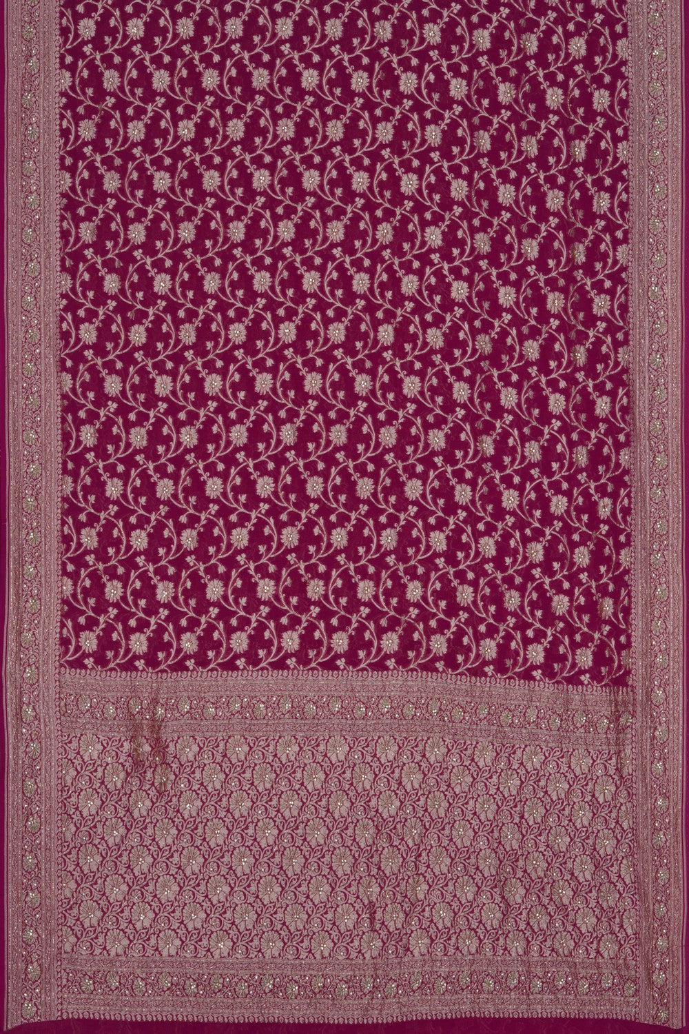 Image of Banarasi Chiffon Embroidery Saree