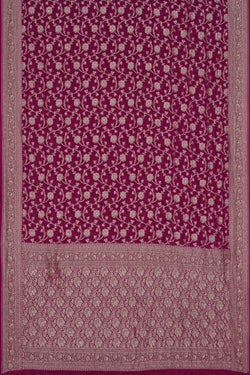 Image of Banarasi Chiffon Embroidery Saree