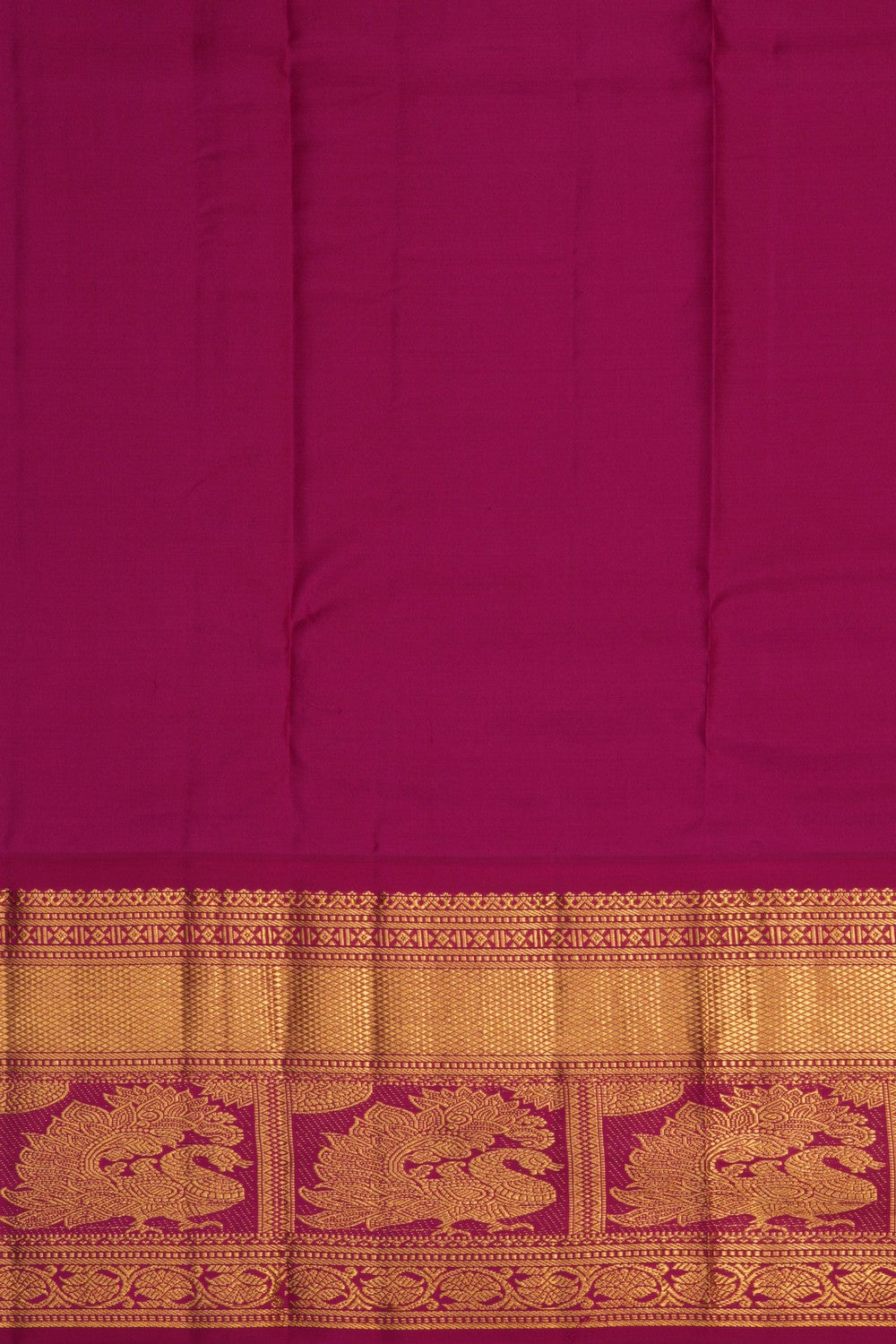 Kanchipattu Pavada Green Unstitched Set