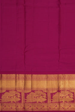 Image of Kanchipattu Pavada Green Unstitched Set