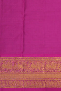 Image of Kanchipattu Pavada Green Unstitched Set