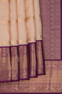 Image of South Silk Classy Beige Saree