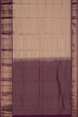 Image of South Silk Classy Beige Saree