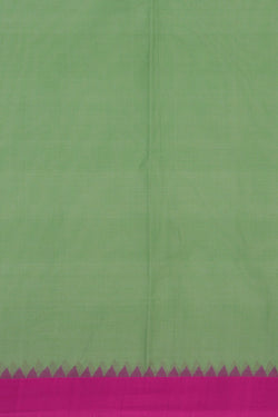 Image of Uppada Cotton Sea Green Saree