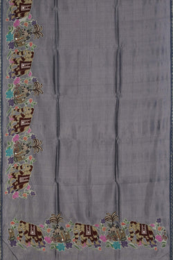 Image of Mangalgiri embroidery saree