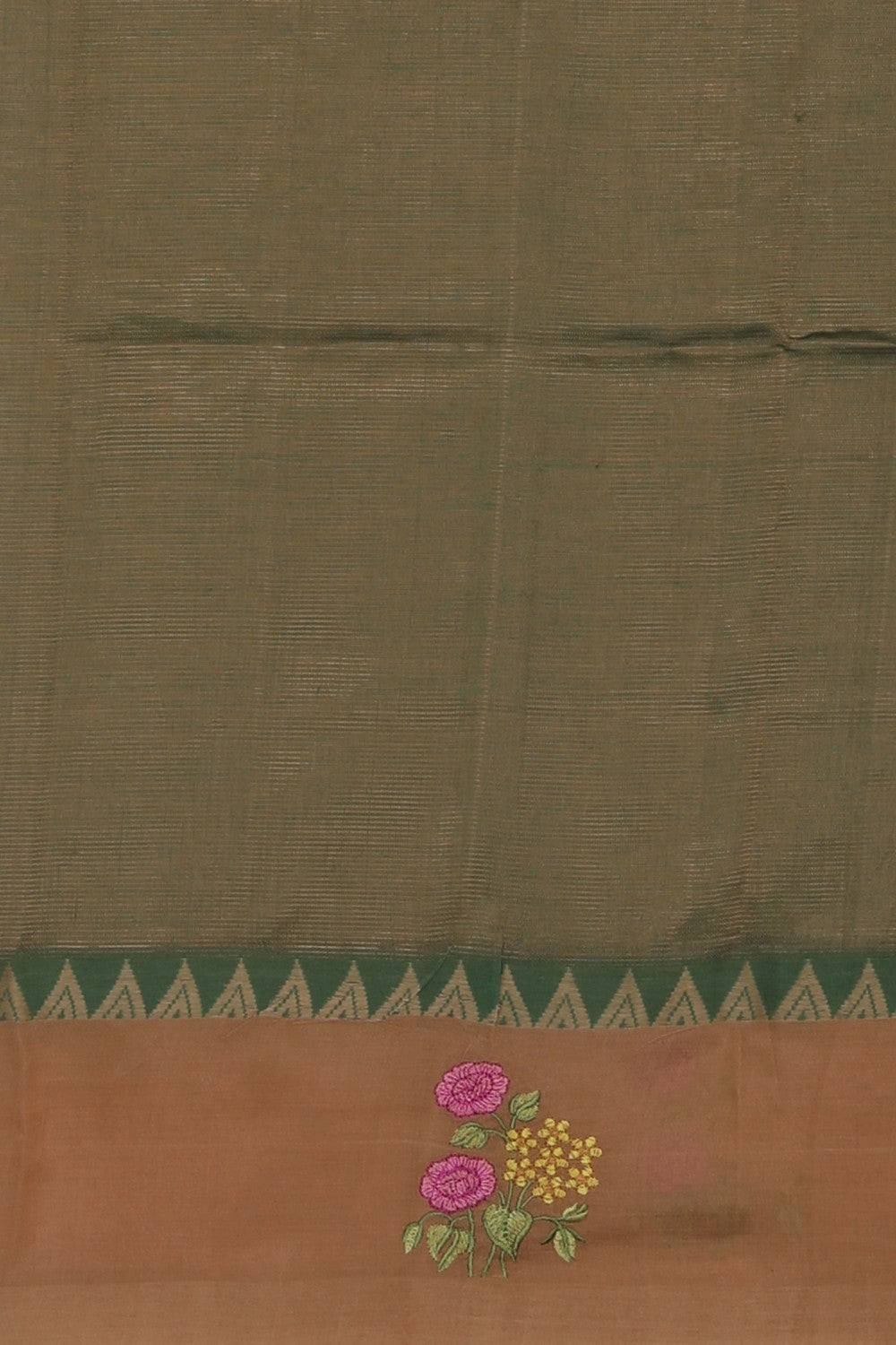 Mangalgiri embroidery saree