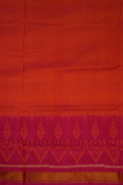 Image of Rajkot Silk Orange Saree