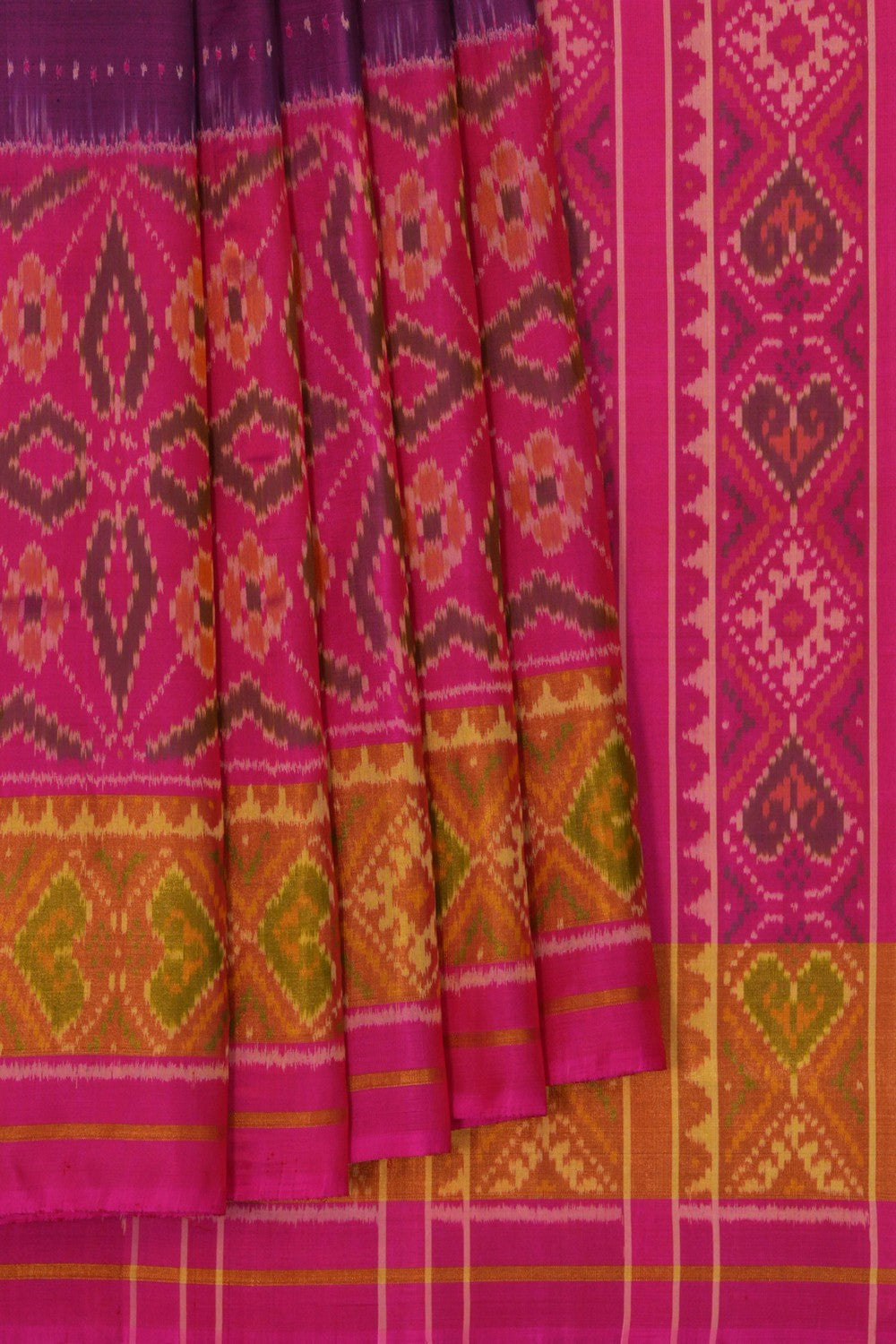 Image of Rajkot Silk Purple Saree