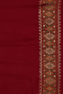 Image of A Patola Fusion Embroidery Saree