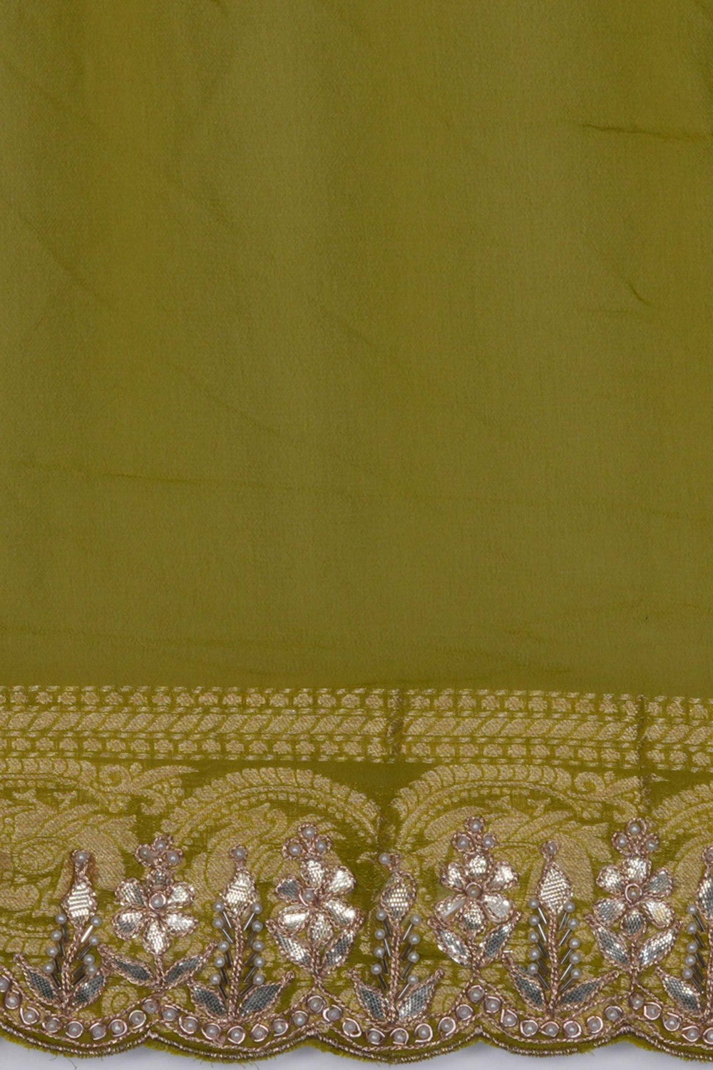 Image of A Patola Bandhani Embroidery Saree