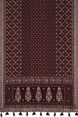 Image of A Patola Bandhani Embroidery Saree