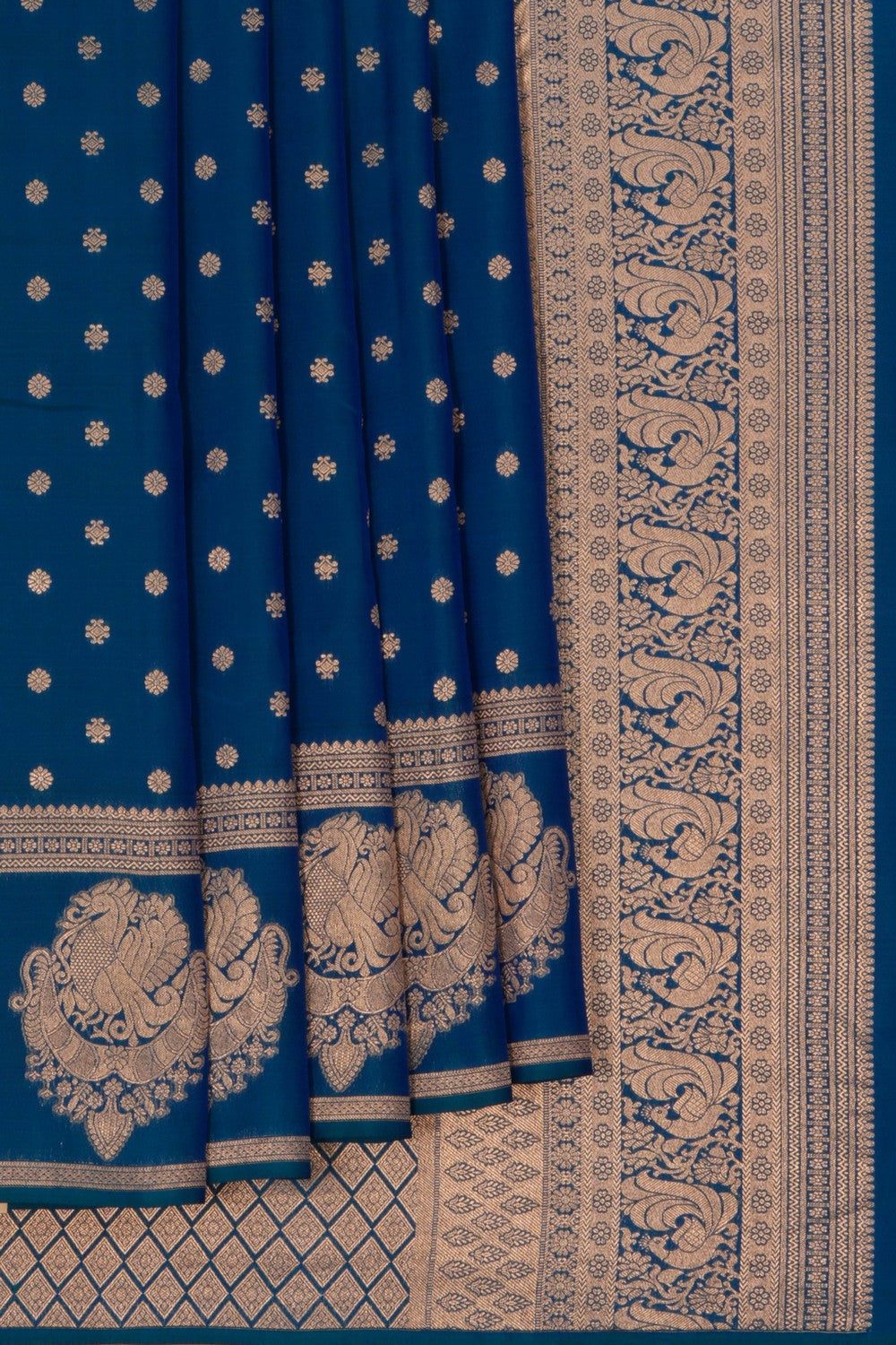 South Silk Blue Saree