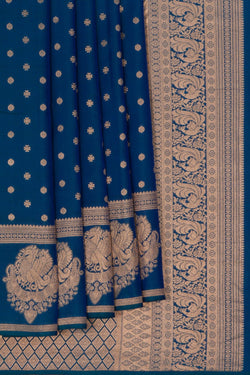 Image of South Silk Blue Saree