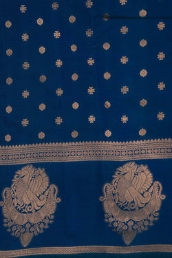 Image of South Silk Blue Saree