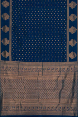 Image of South Silk Blue Saree