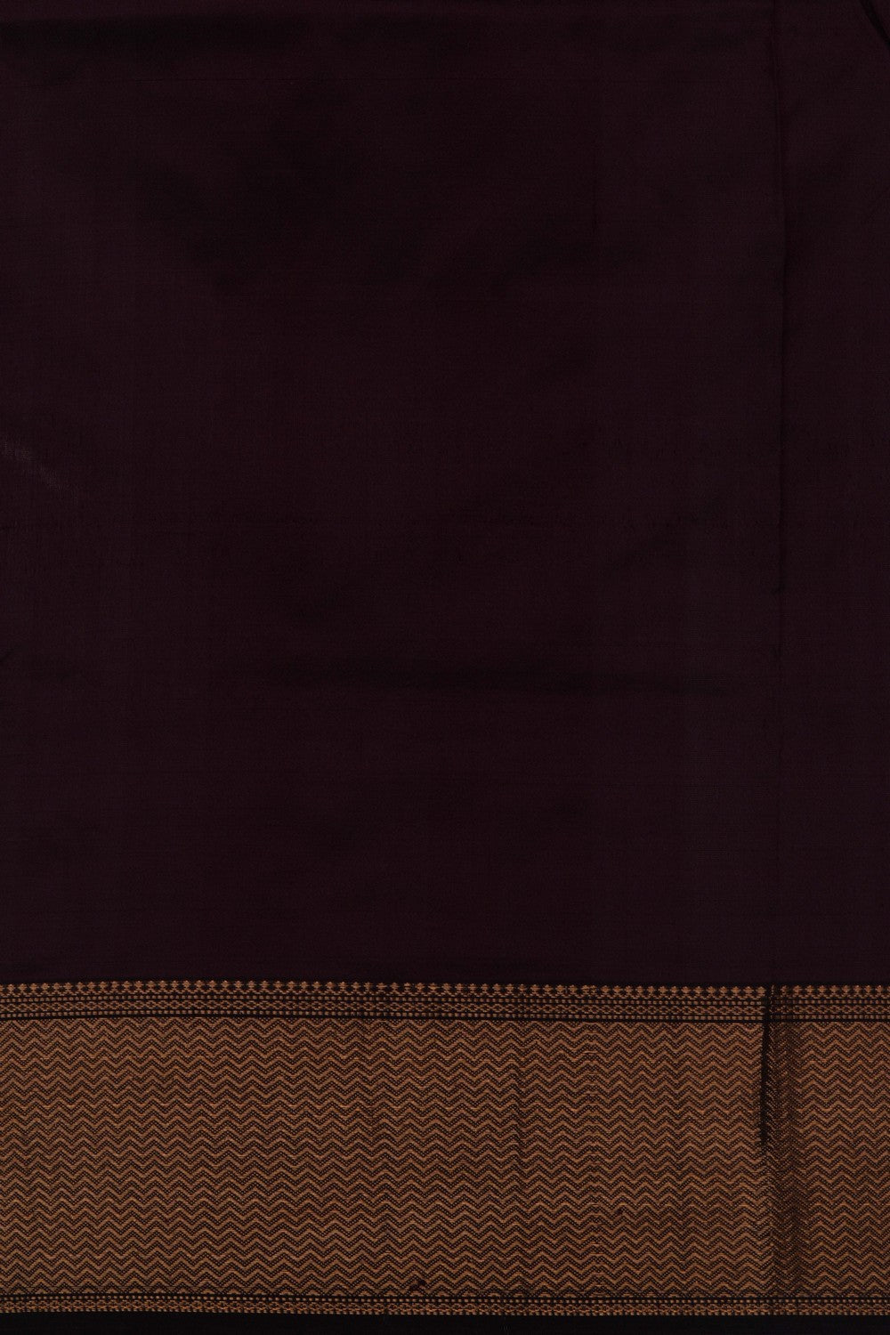 Image of Chanderi Silk Brown Saree