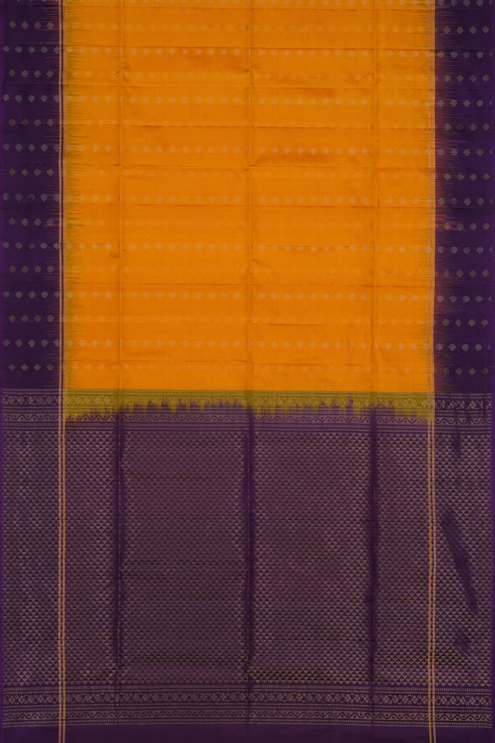 South Silk Mustard Saree