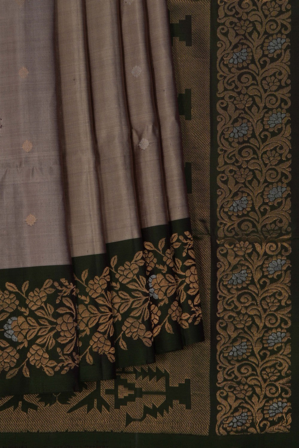 South Silk Grey Saree
