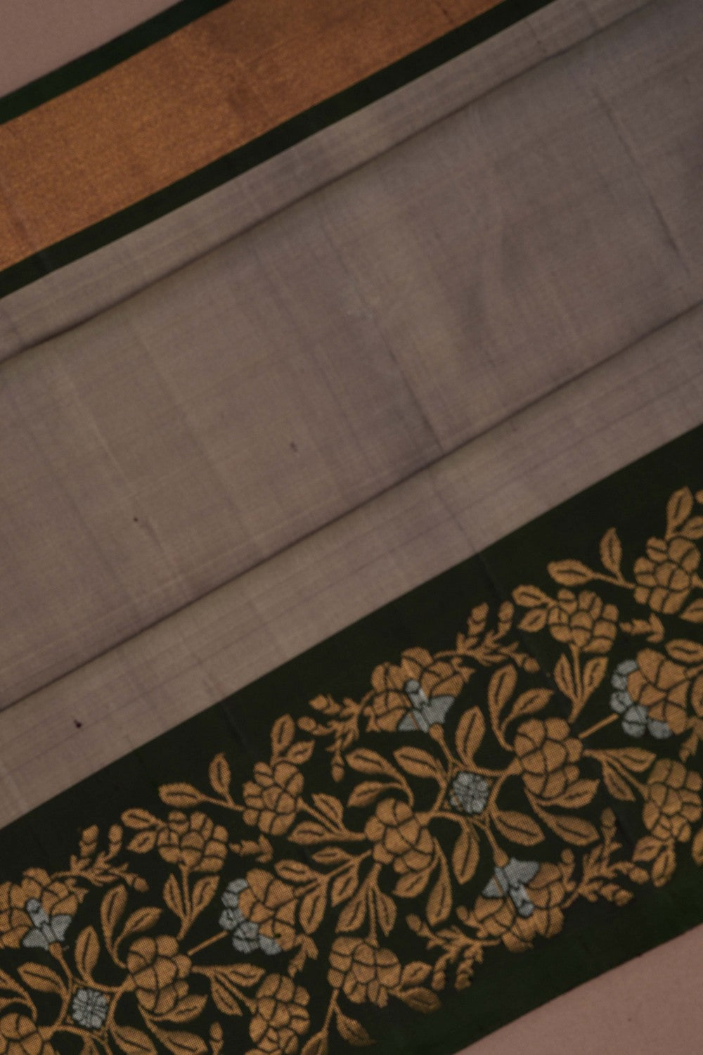 South Silk Grey Saree