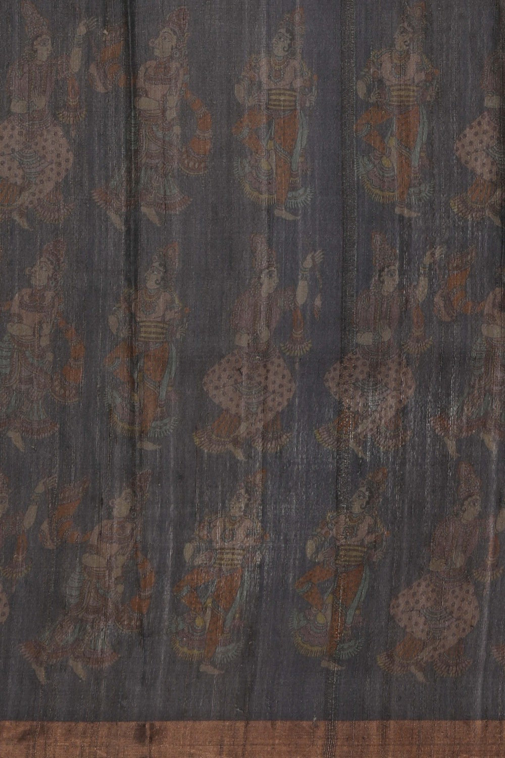Tussar Silk Grey Saree