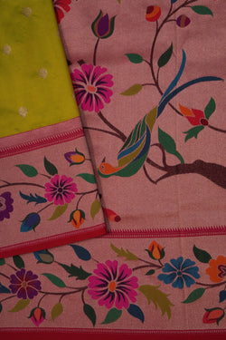 Image of Paithani Vibrant Green Saree
