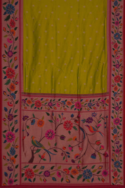 Image of Paithani Vibrant Green Saree