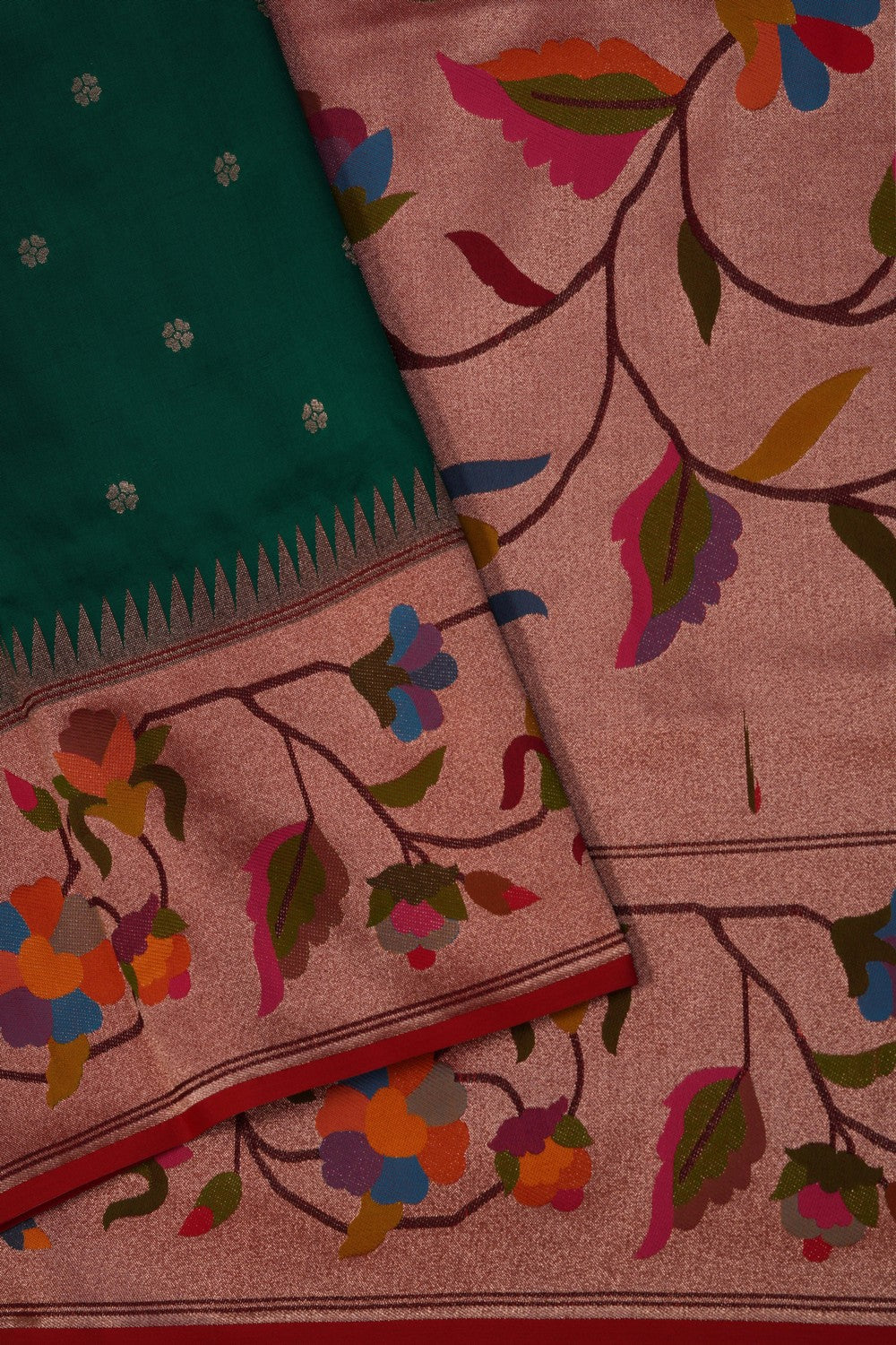 Paithani Green Saree