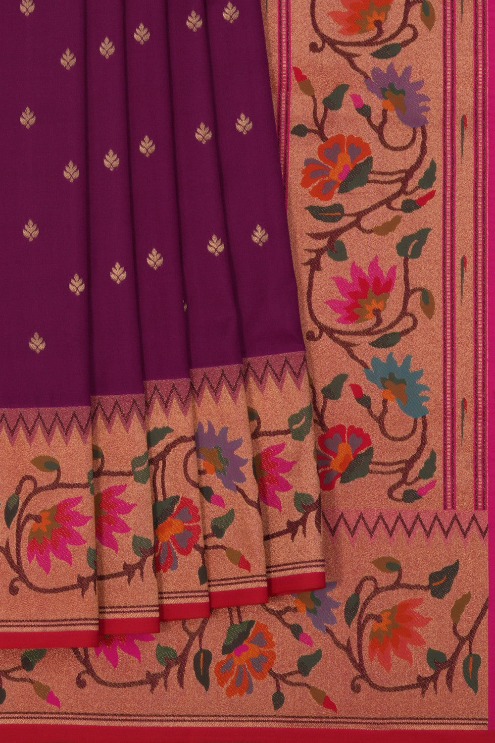 Paithani Purple Saree