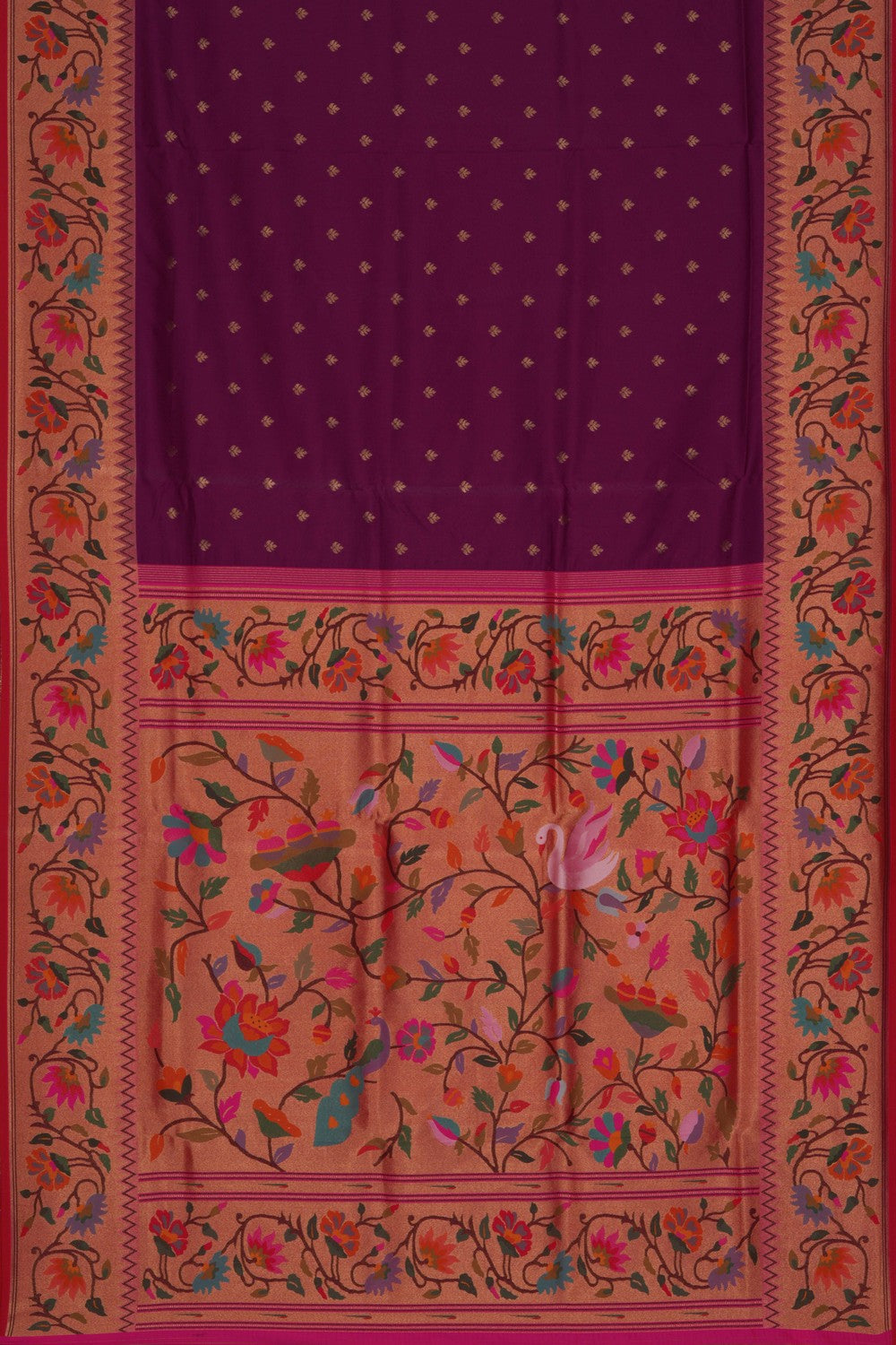 Paithani Purple Saree