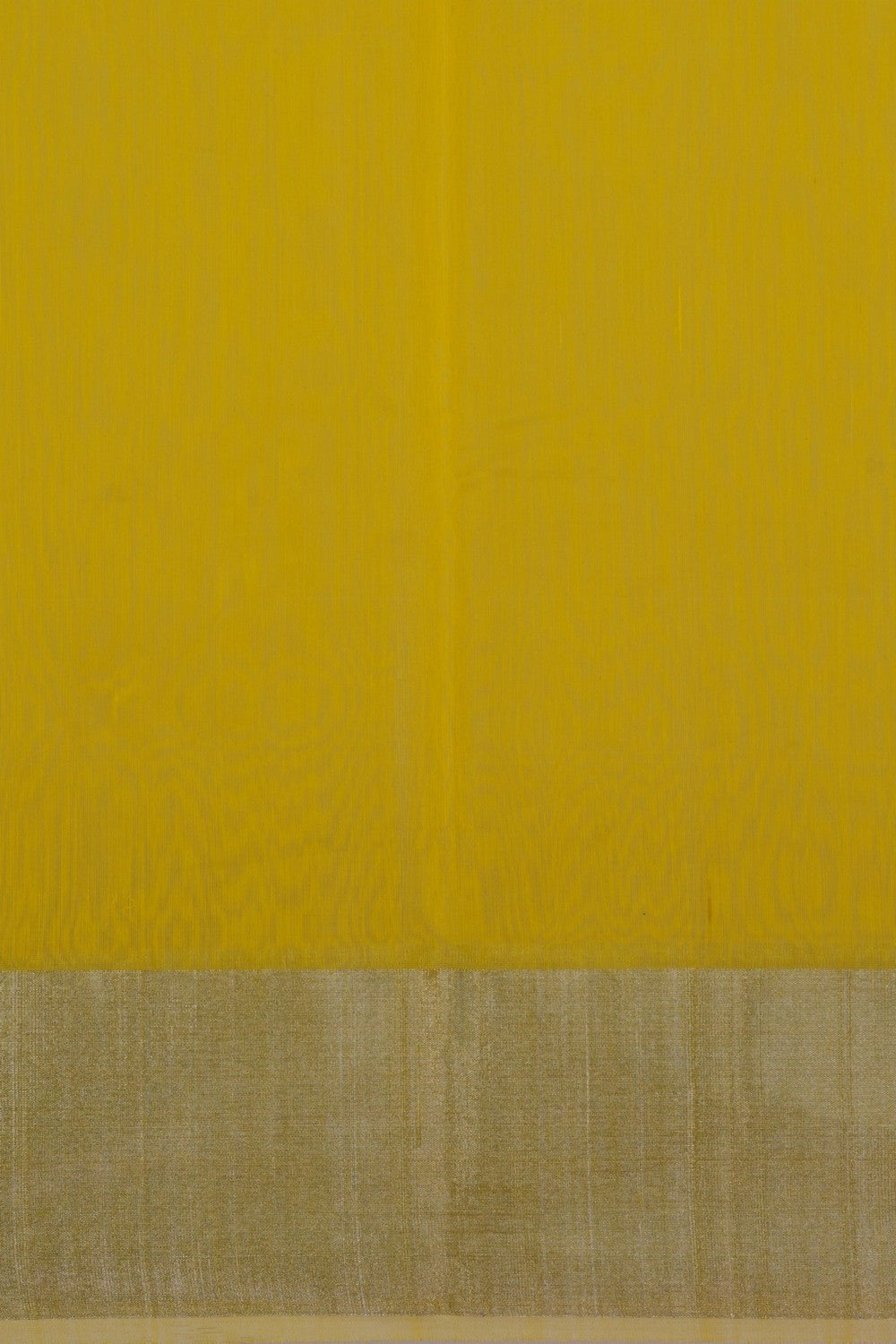 Image of Chanderi Cotton Silk Yellow Saree