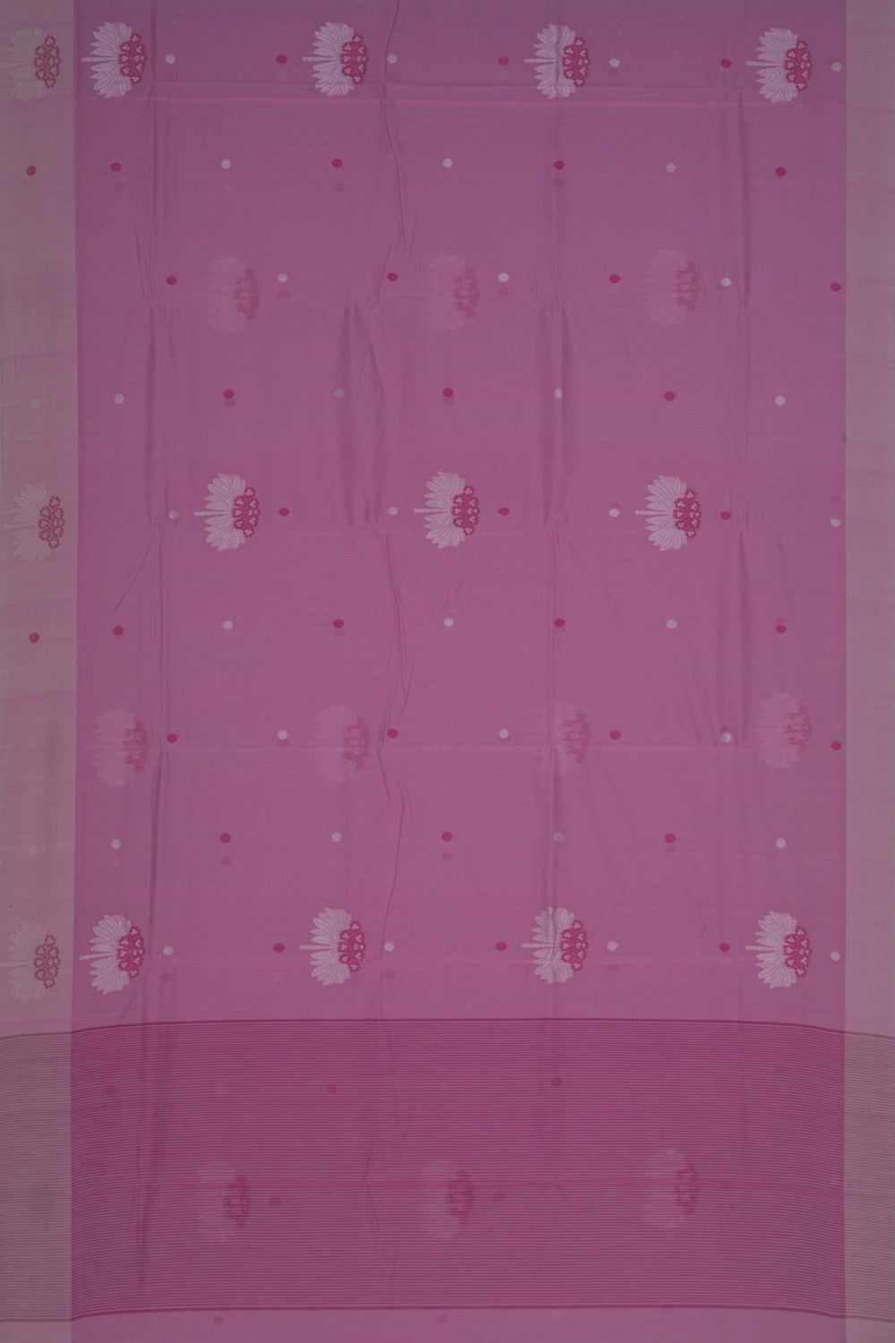 Image of Chanderi Cotton Silk Pink Saree