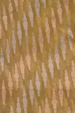 Image of Chanderi Tissue Silk Green Saree