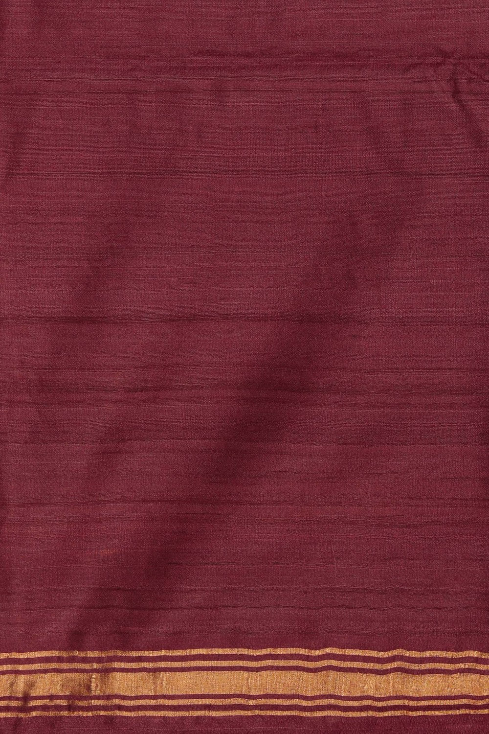 Image of Tussar Silk Red Dhoti With Kanduva (8 X 4)
