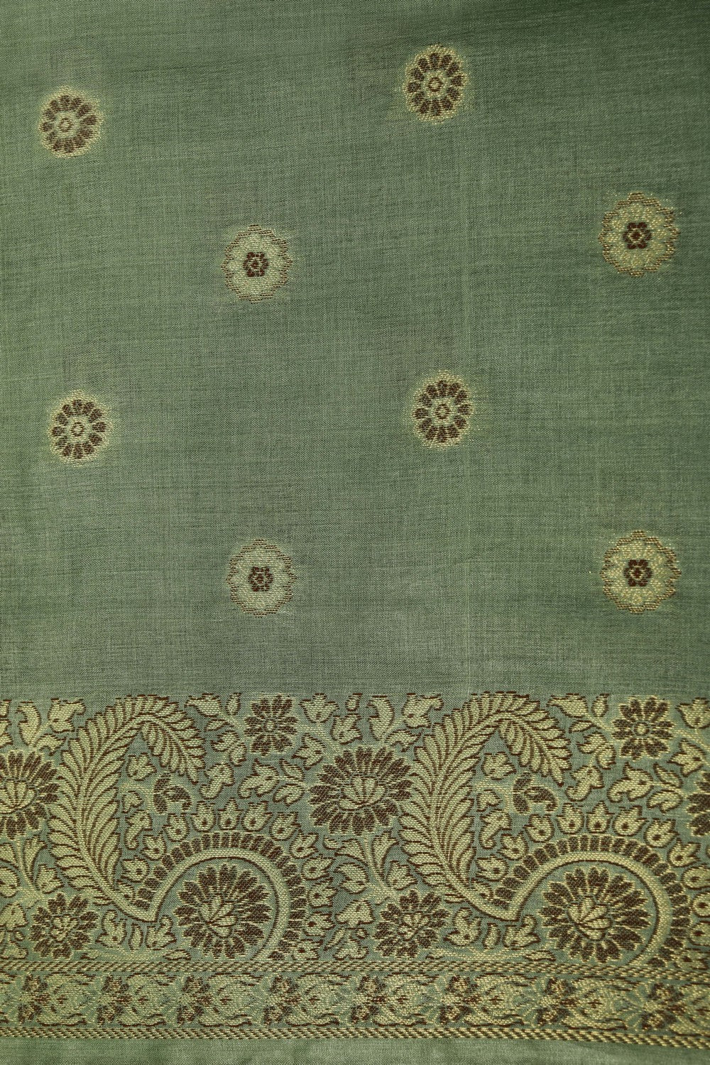 Bhagalpur Silk Viscose Sage Green Saree