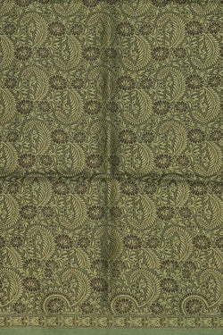 Image of Bhagalpur Silk Viscose Sage Green Saree