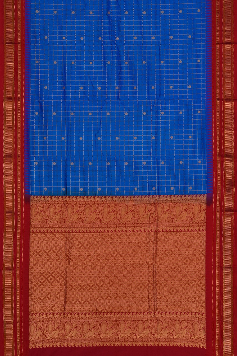 Narayanpet Pure Silk Blue Saree
