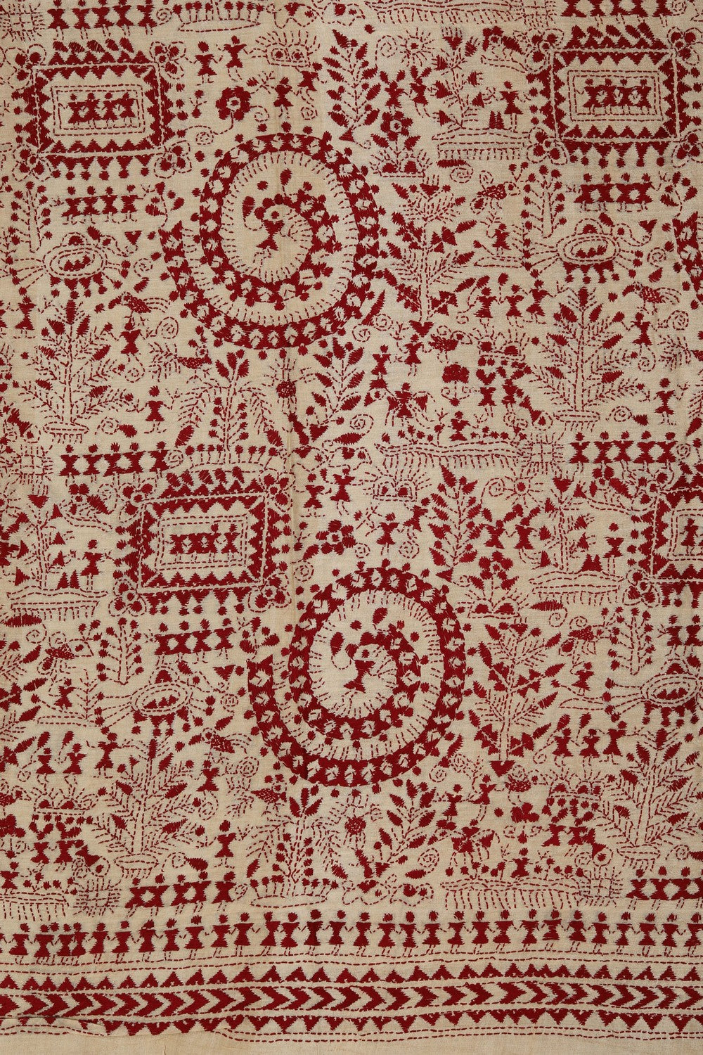 A Tussar Embroidery Saree