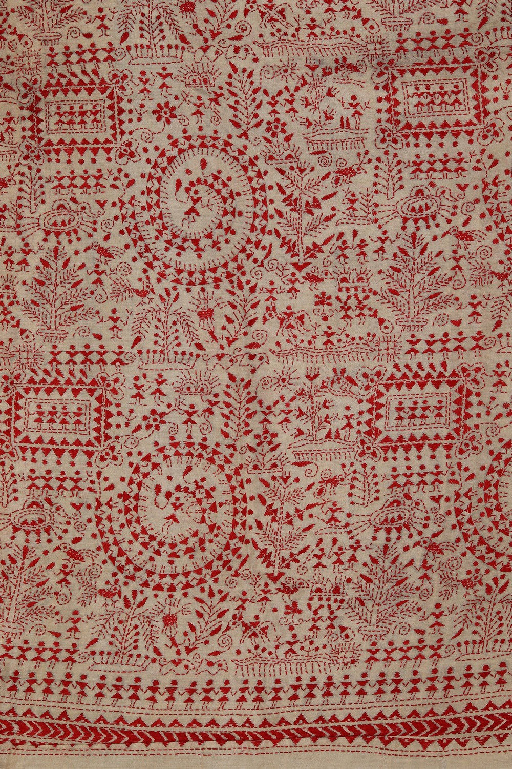 A Tussar Embroidery Saree
