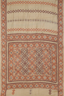 Image of A Tussar Embroidery Saree