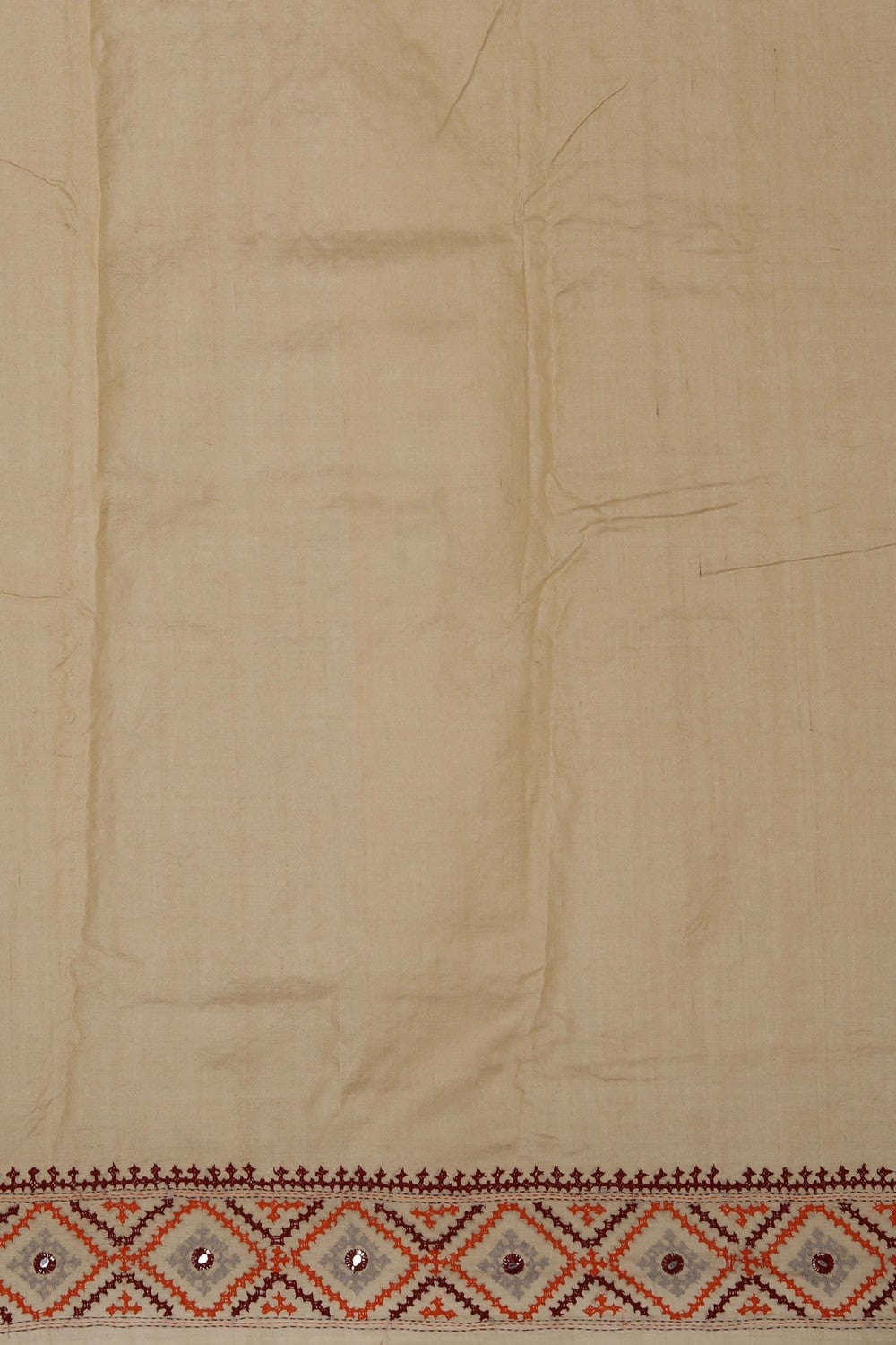 A Tussar Embroidery Saree