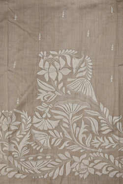 Image of A Tussar Embroidery Saree