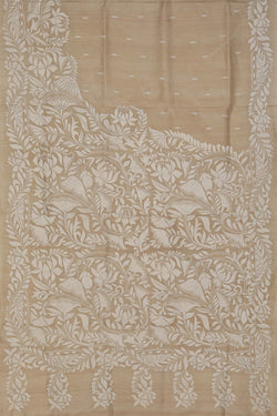 Image of A Tussar Embroidery Saree