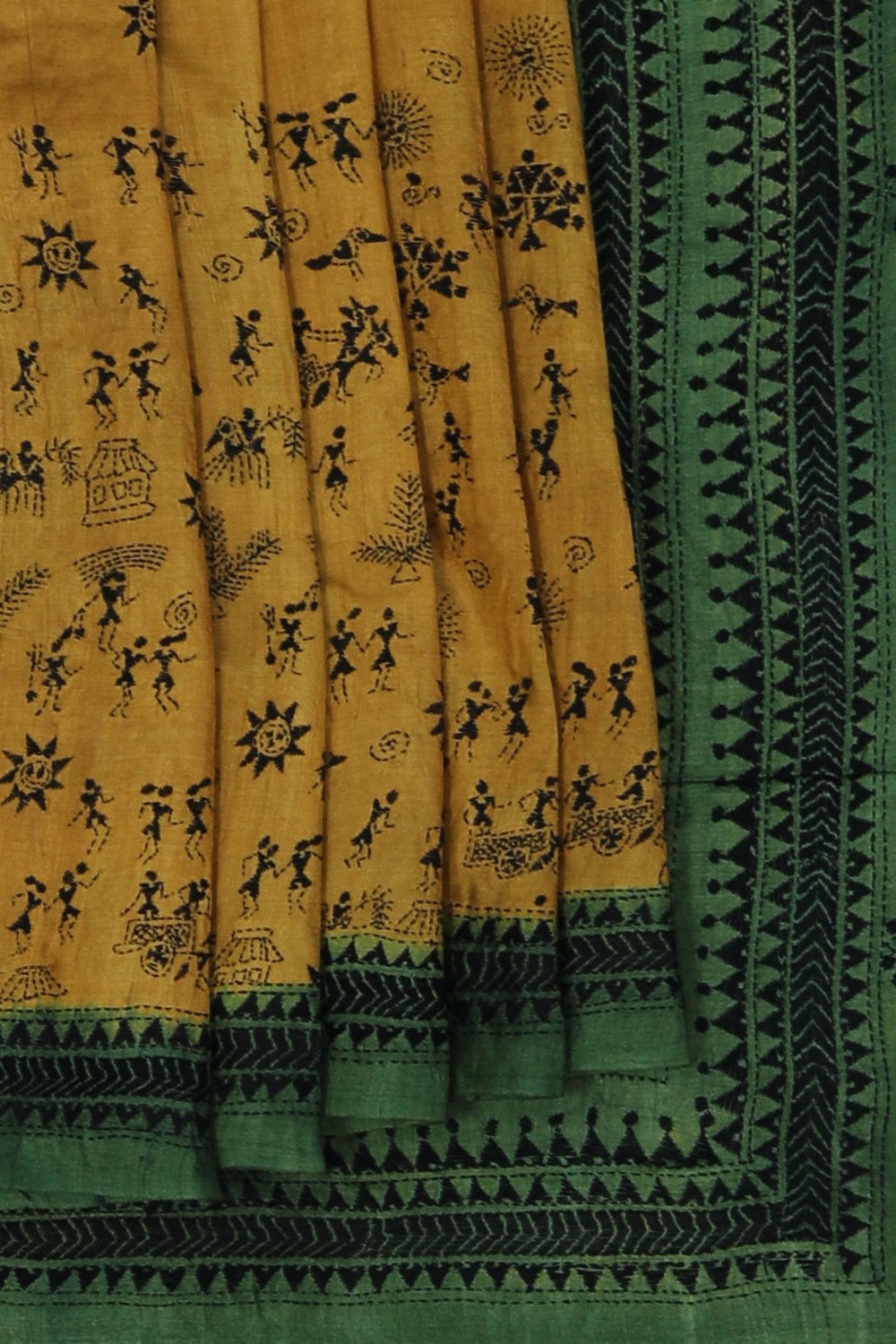 Image of A Tussar Embroidery Saree