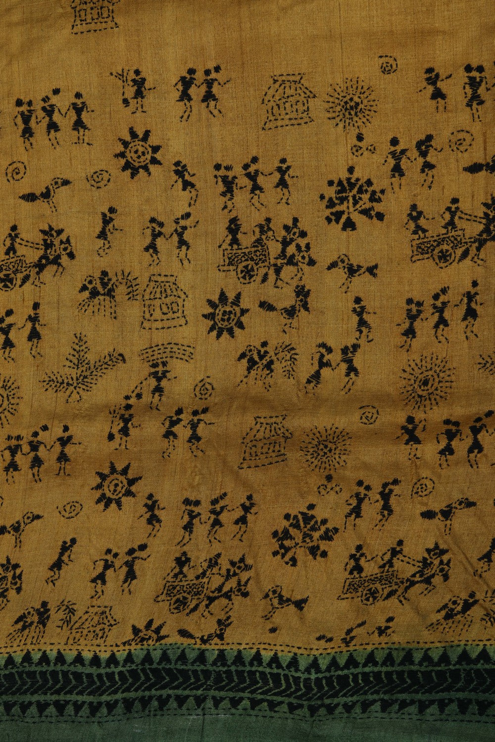 Image of A Tussar Embroidery Saree