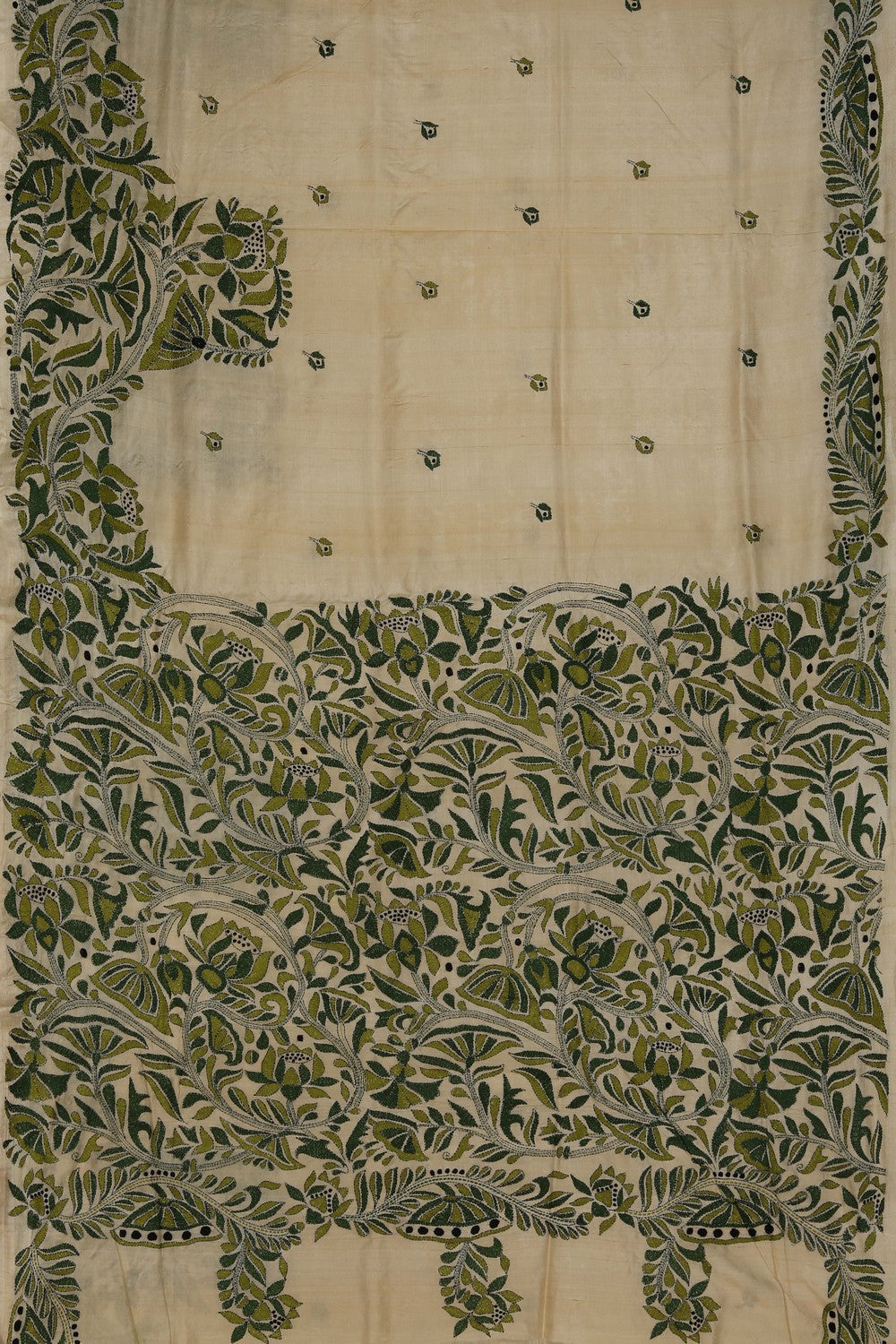Image of A Tussar Embroidery Saree