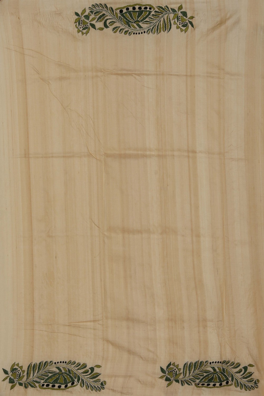 A Tussar Embroidery Saree