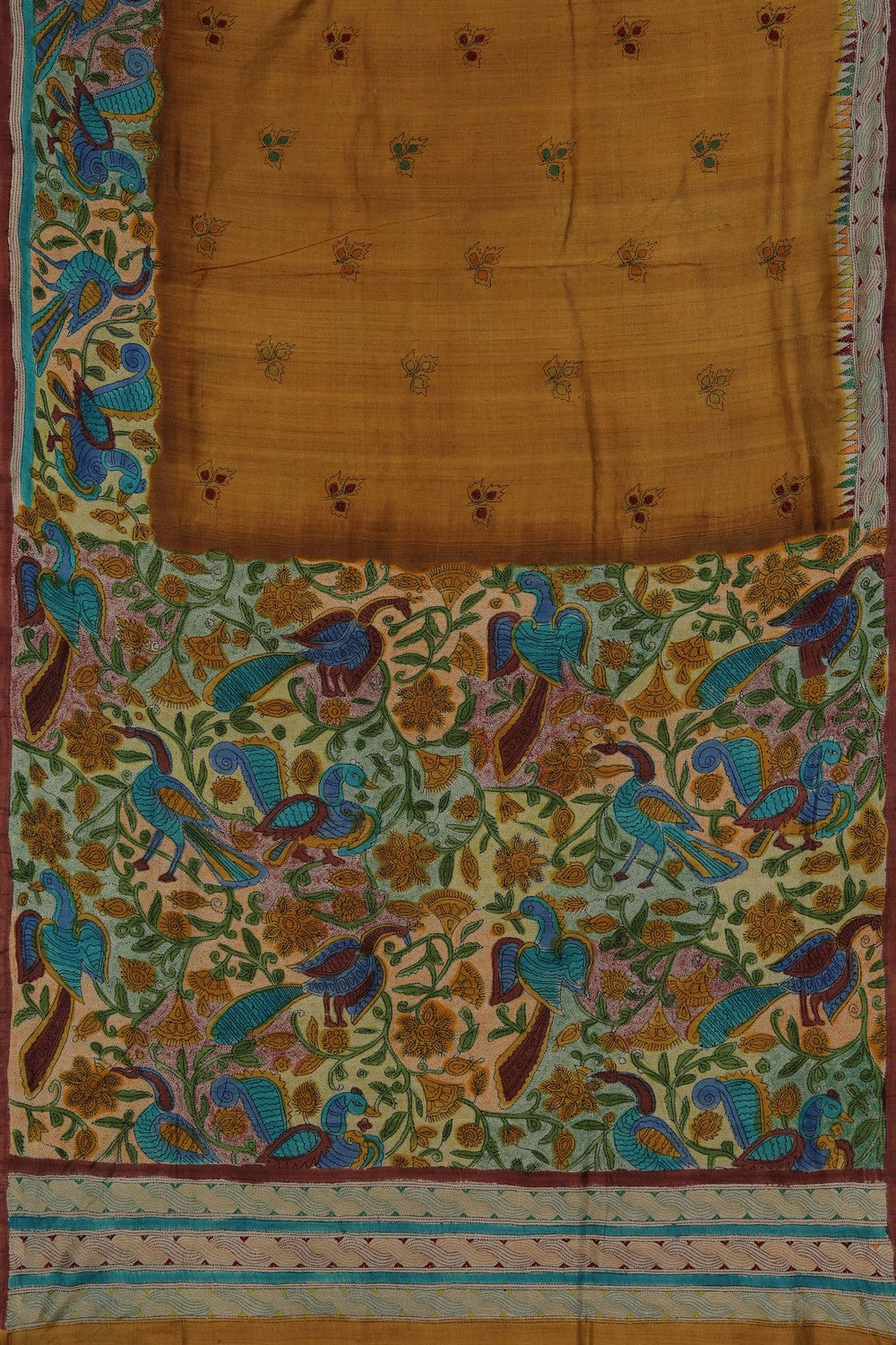 Image of A Tussar Embroidery Saree